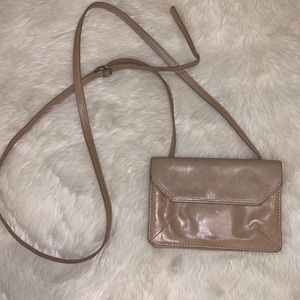 Tan Hobo mini purse wallet